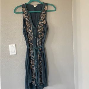 Tiny detailed floral dress, size M